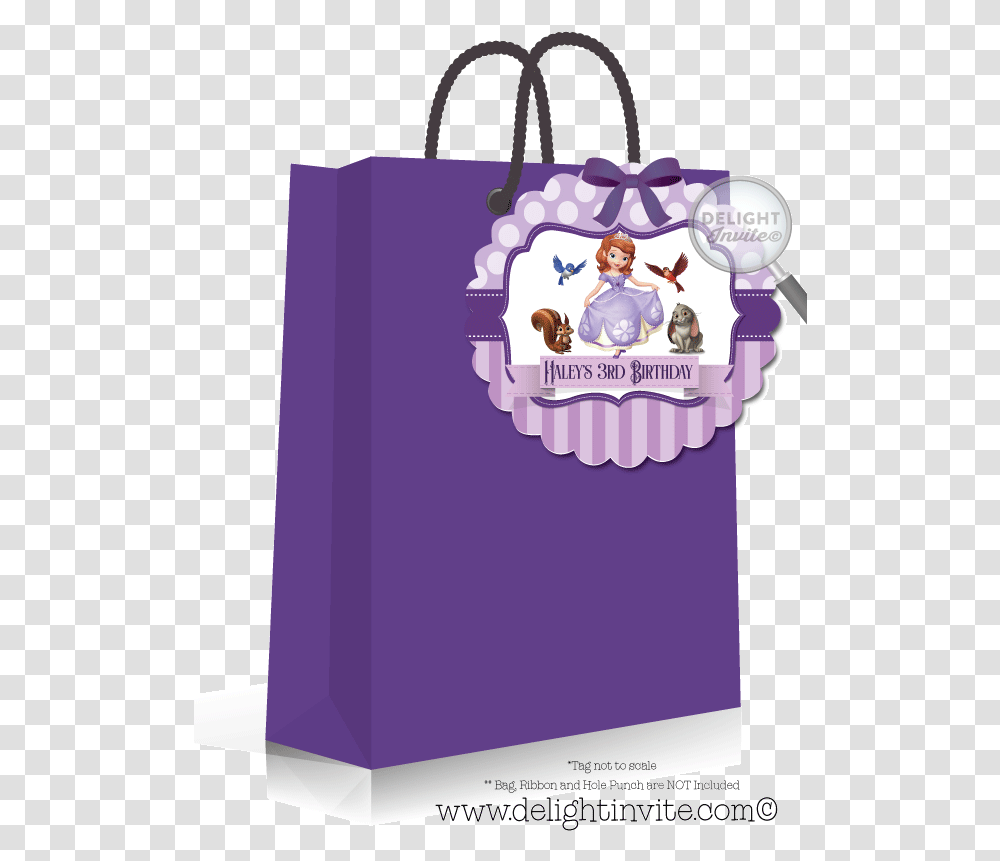 Sofia The First Tags For Christmas, Bag, Flyer, Poster, Paper Transparent Png