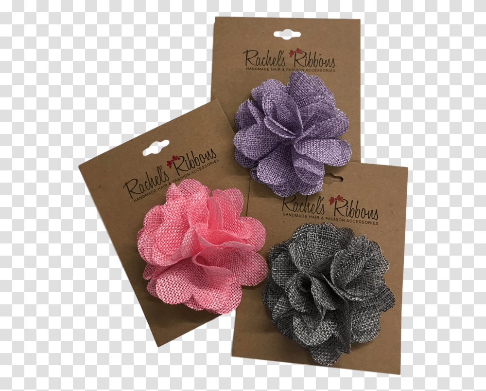 Soft Burlap Flower Clip Soft Burlap Flower Clip Artificial Flower, Envelope, Mail, Greeting Card, Hat Transparent Png