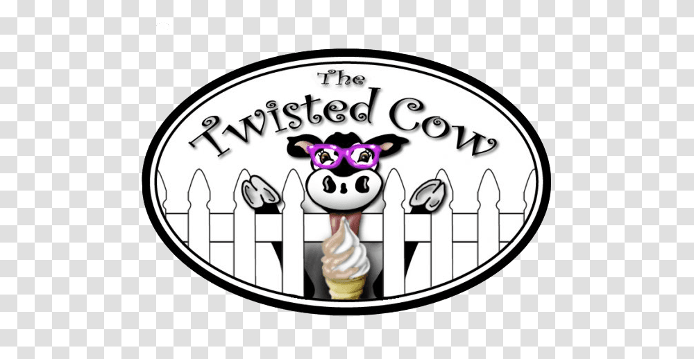 Soft Serve And Hard Pack Ice Cream Shop The Twisted Cow, Dessert, Food, Creme, Clock Tower Transparent Png