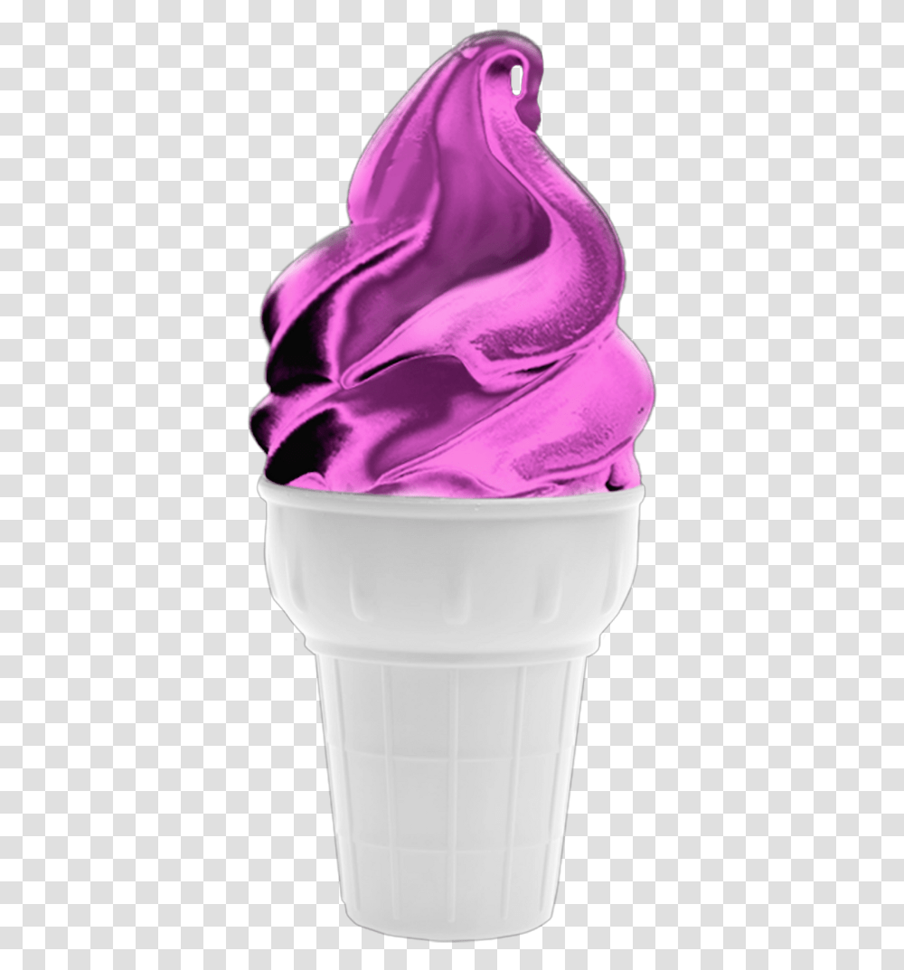 Soft Serve Ice Creams Hd Download Cup, Clothing, Purple, Food, Sweets Transparent Png