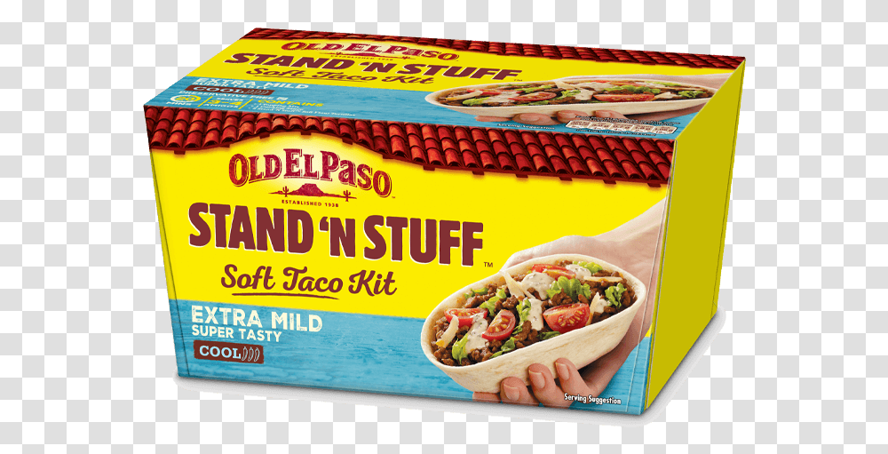 Soft Taco Kit Sns Extra Mild Soft Shell Taco Old El Paso, Hot Dog, Food, Advertisement Transparent Png