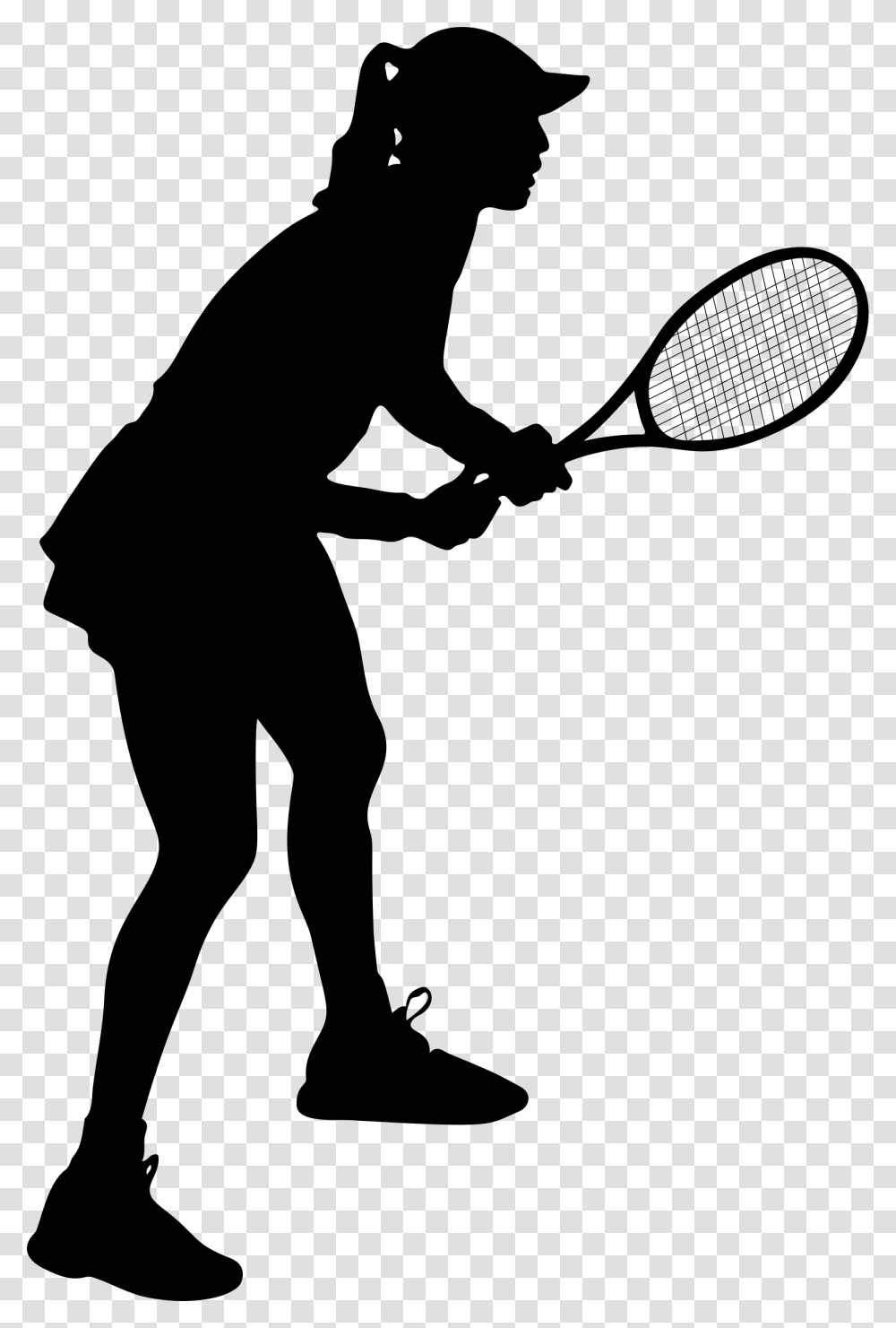 Soft Tennis Clipart Download Woman Tennis Player Clipart, Gray, World Of Warcraft Transparent Png