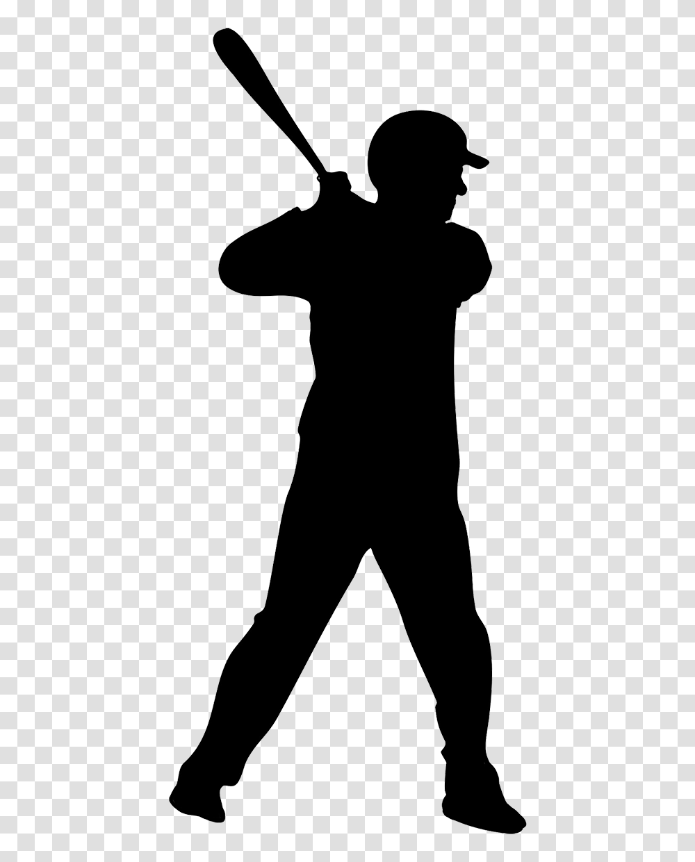 Softball Batter Clip Art, Silhouette, Standing, Person, Human Transparent Png