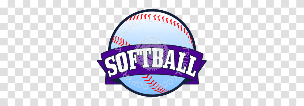 Softball Logo With Ball, Sport, Sports, Team Sport, Baseball Transparent Png