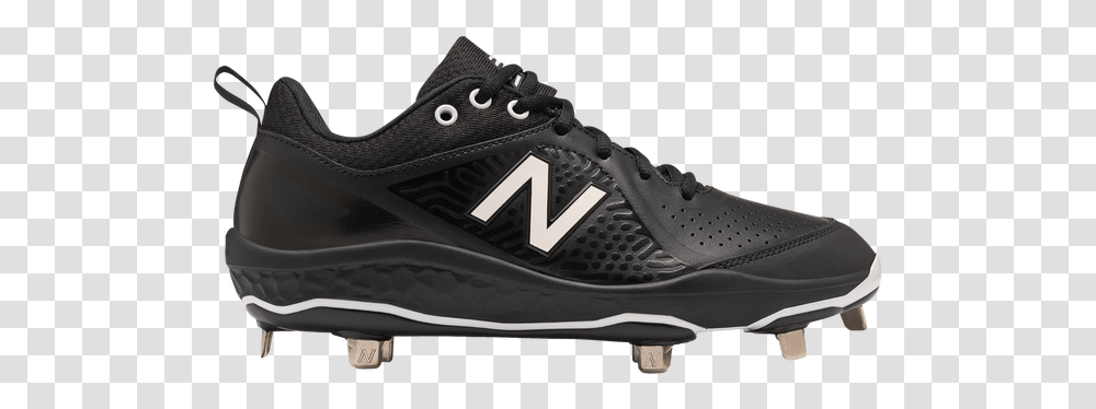 Softball New Balance Metal Cleat, Shoe, Footwear, Clothing, Apparel Transparent Png
