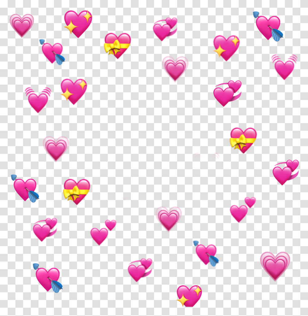 Softhearts Softmemes Softedit Soft Hearts Heart Emoji Background, Petal, Flower, Plant, Blossom Transparent Png