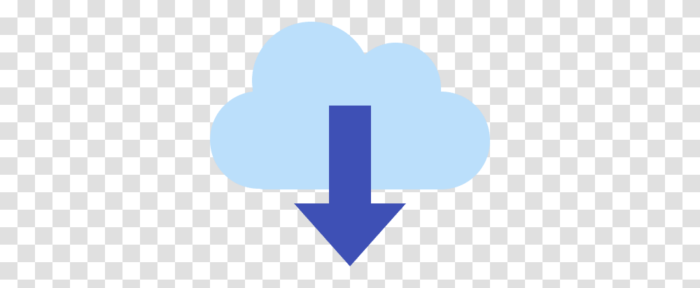 Software Cloud Download Icon Blue, Outdoors, Heart, Symbol, Silhouette Transparent Png