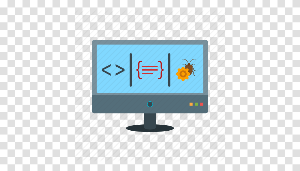 Software Development Flat Colorful, Monitor, Screen, Electronics, Computer Transparent Png