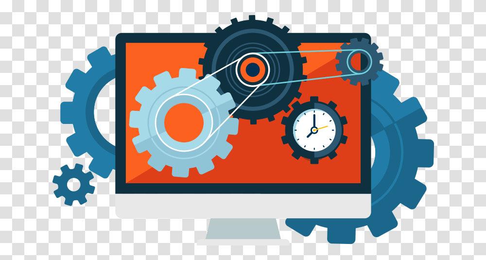 Software, Machine, Gear, Clock Tower, Architecture Transparent Png