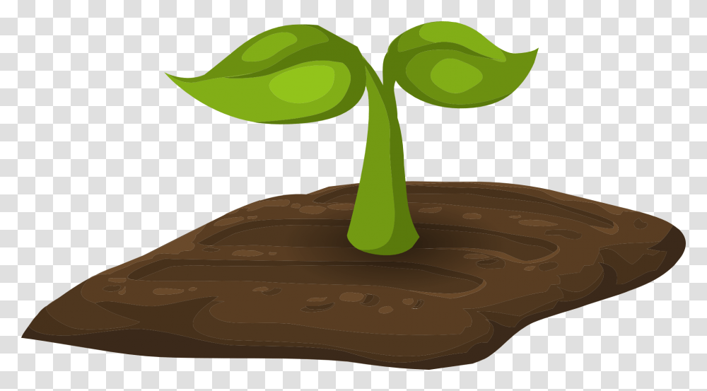 Soil Clip Art, Green, Plant, Tadpole, Amphibian Transparent Png