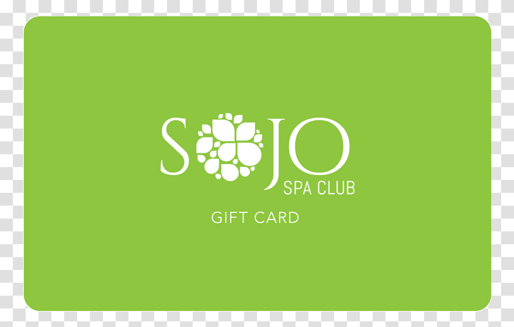 Sojo Spa Club Gift Card Graphic Design, Green, Logo, Plant Transparent Png