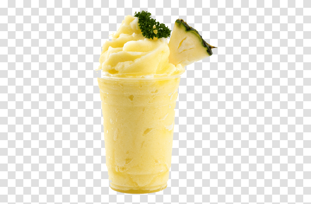 Sol Frozen Yogurt Pineapple Shake Ice Cream With Pineapple Shake, Milk, Beverage, Drink, Food Transparent Png