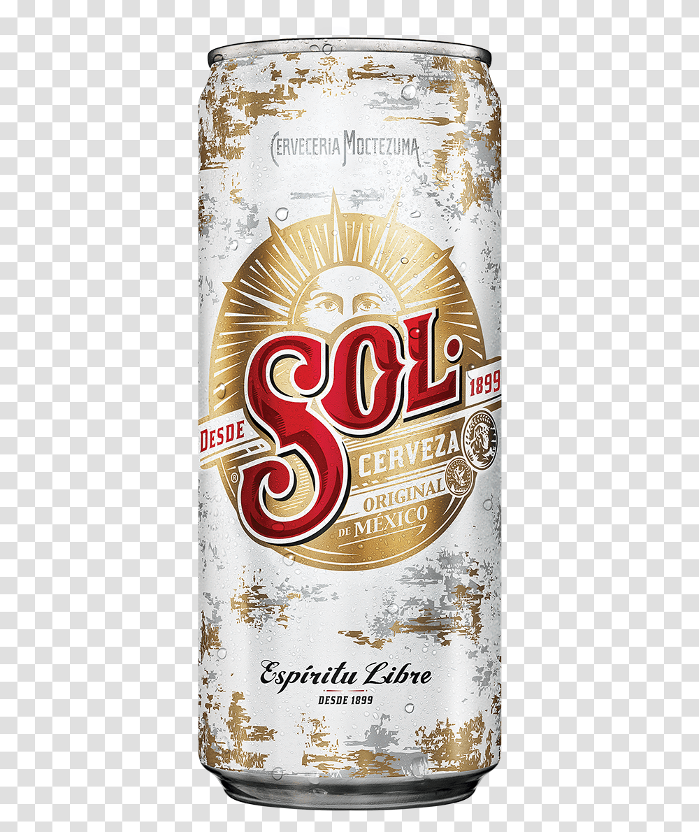 Sol Lata 310ml Cerveja Sol Lata, Beverage, Drink, Alcohol, Beer Transparent Png