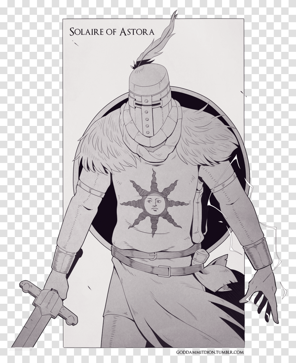 Solaire, Person, Drawing, Long Sleeve Transparent Png