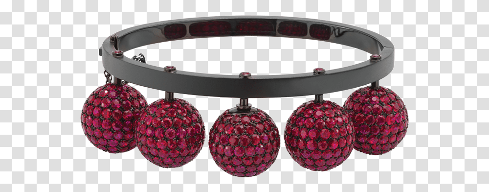 Solange Azagury Partridge Mirrorball Ruby Cuff Solid, Plant, Accessories, Accessory, Fruit Transparent Png