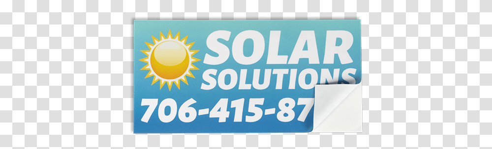 Solar Bumper Sticker Cornered Signage, Outdoors, Icing, Cream Transparent Png