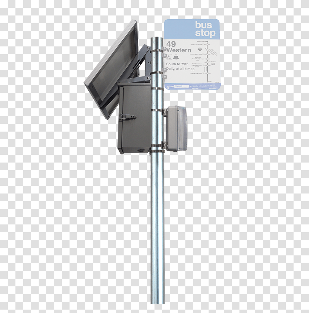 Solar Bus Stop Lighting System Street Sign, Shower Faucet, Screen, Electronics, Monitor Transparent Png