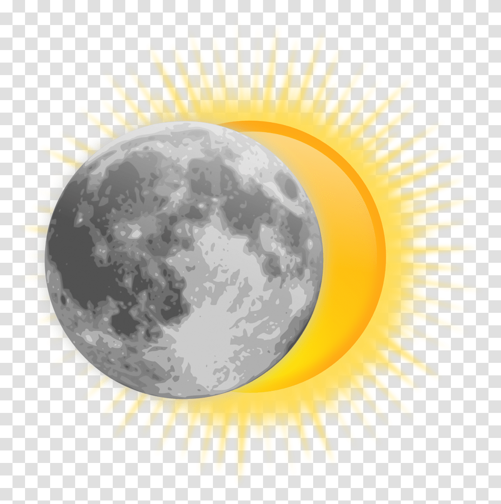 Solar Eclipse Clipart Full Moon, Nature, Outdoors, Night, Outer Space Transparent Png
