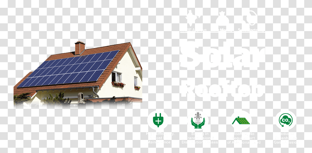 Solar Electric Systems Rooftop System For Small Home Solar Rooftop System, Electrical Device, Solar Panels Transparent Png
