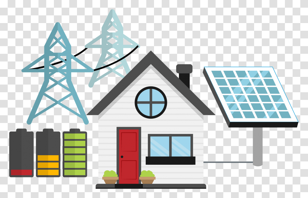 Solar Energy Clipart Easy Home, Building, Housing, Cottage, House Transparent Png