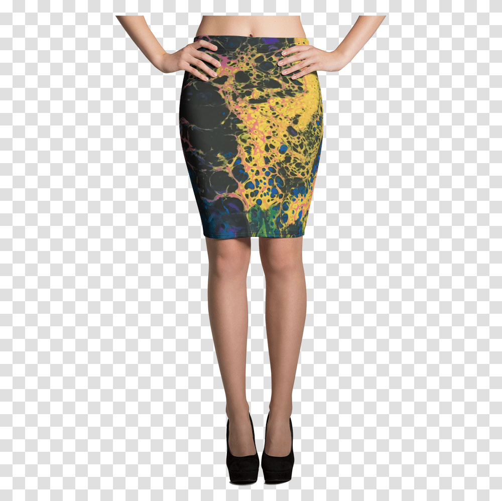 Solar Flare Pencil Skirt Fitted Skirt, Dress, Clothing, Person, Female Transparent Png