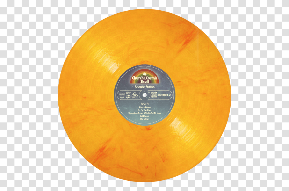 Solar Flare Vinyl Any T Orange Vinyl Record, Balloon, Disk, Tape, Text Transparent Png