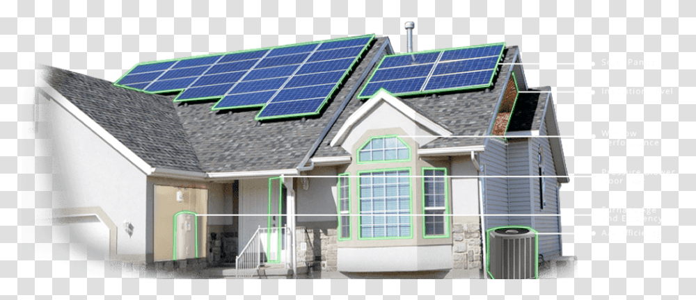 Solar Lights Windows Air Duct Home Check Up House Solar Panels, Electrical Device, Roof Transparent Png