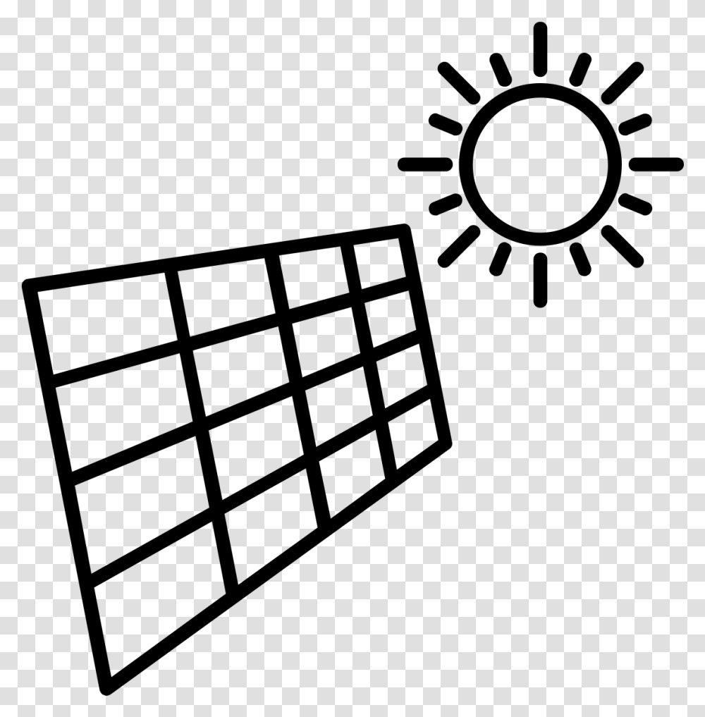 Solar Panel Icon Clip Art Outline Sun, Gray, World Of Warcraft Transparent Png