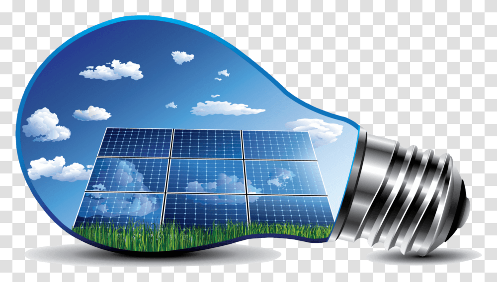 Solar Panel In Bulb, Solar Panels, Electrical Device Transparent Png
