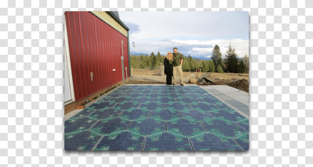 Solar Parking Lot Solar Roadways, Person, Outdoors, Building, Countryside Transparent Png