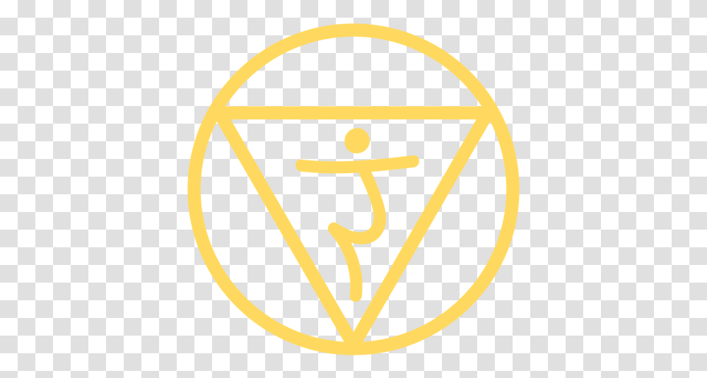 Solar Plexus Chakra Line Icon & Svg Vector Occult Symbol, Logo, Trademark, Emblem, Badge Transparent Png