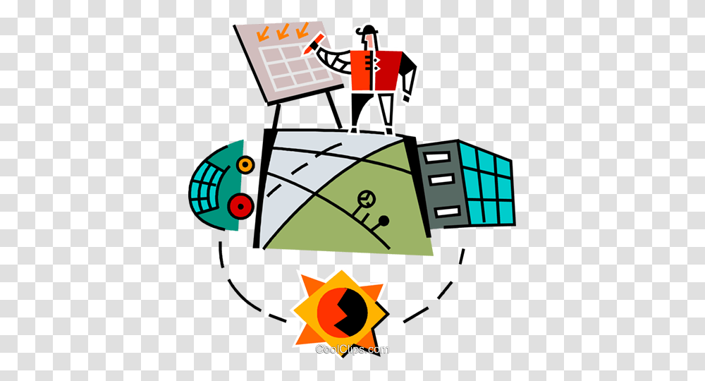 Solar Powered Automobile Royalty Free Vector Clip Art Illustration, Doodle, Drawing Transparent Png