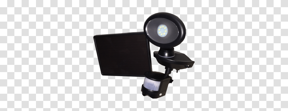 Solar Powered Security Video Camera And Spotlight, Electronics, Webcam, Microscope Transparent Png