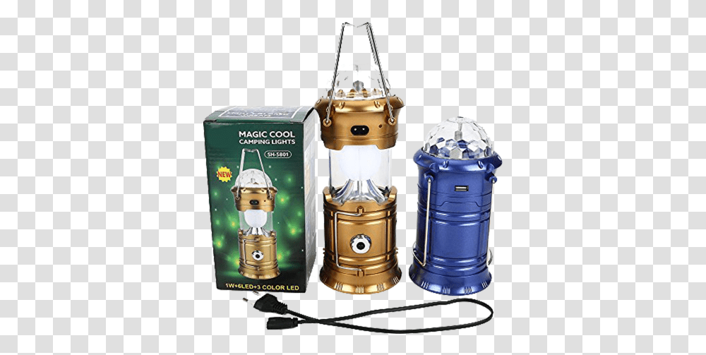 Solar Rechargeable Lantern With Disco Light Magic Cool Camping Lights, Lamp, Appliance Transparent Png