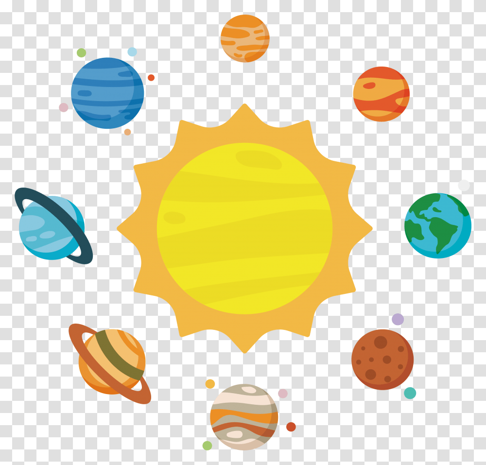 Solar System Planets Clipart, Outdoors, Nature, Paper, Sun Transparent Png
