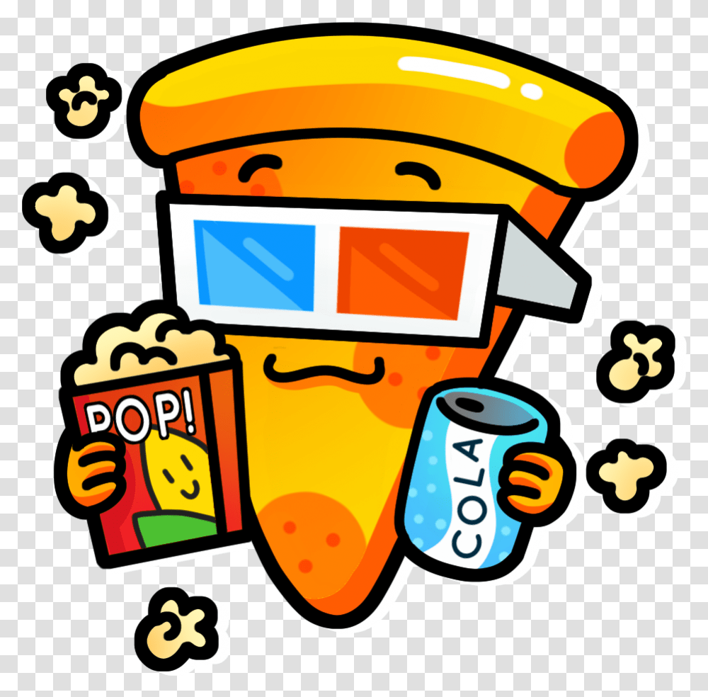 Sold Out Clipart Movie Pizza And Movie Night, Food, Snack, Popcorn Transparent Png