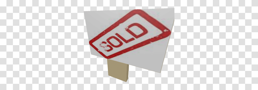 Sold Sign Roblox Sign, Text, Label, Symbol, Sticker Transparent Png