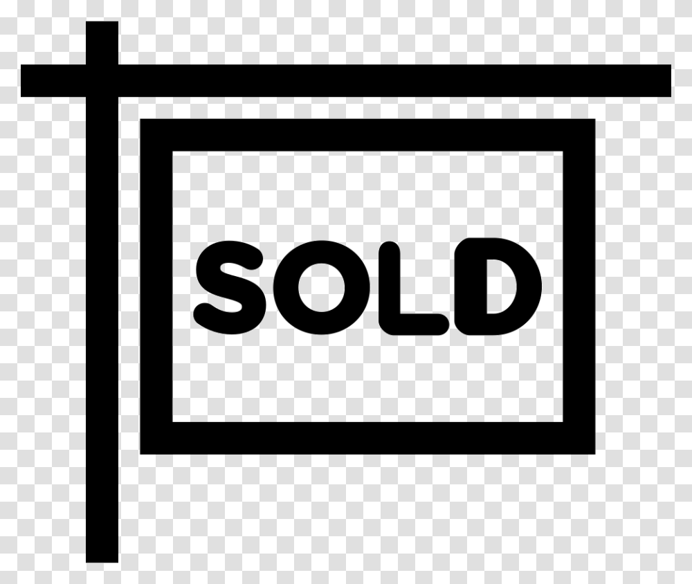 Sold Sign Sold Sign, Number, Face Transparent Png