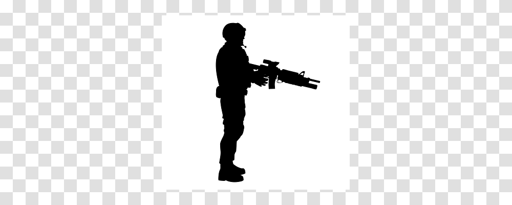 Soldier Silhouette, Person, Human, Gun Transparent Png