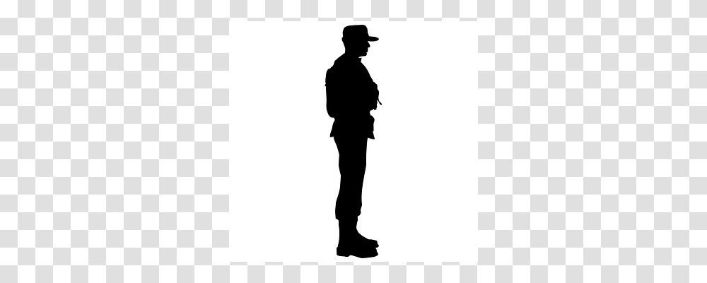 Soldier Silhouette, Standing, Person, Human Transparent Png