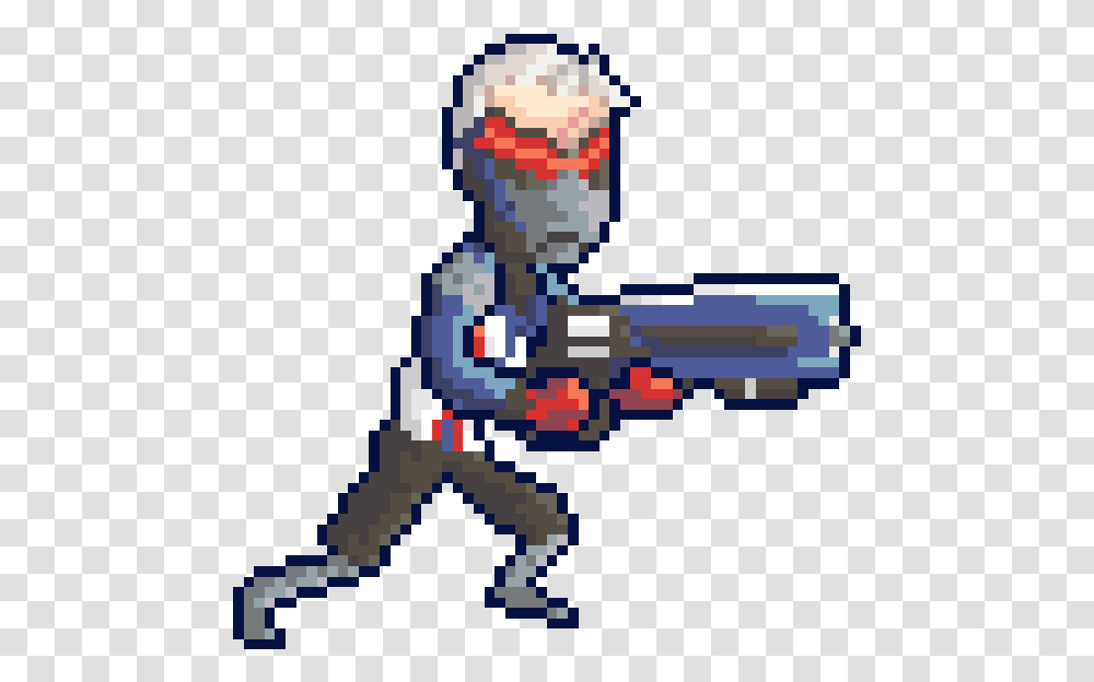 Soldier 76 Pixel Gif, Outdoors, Costume, Duel, Minecraft Transparent Png