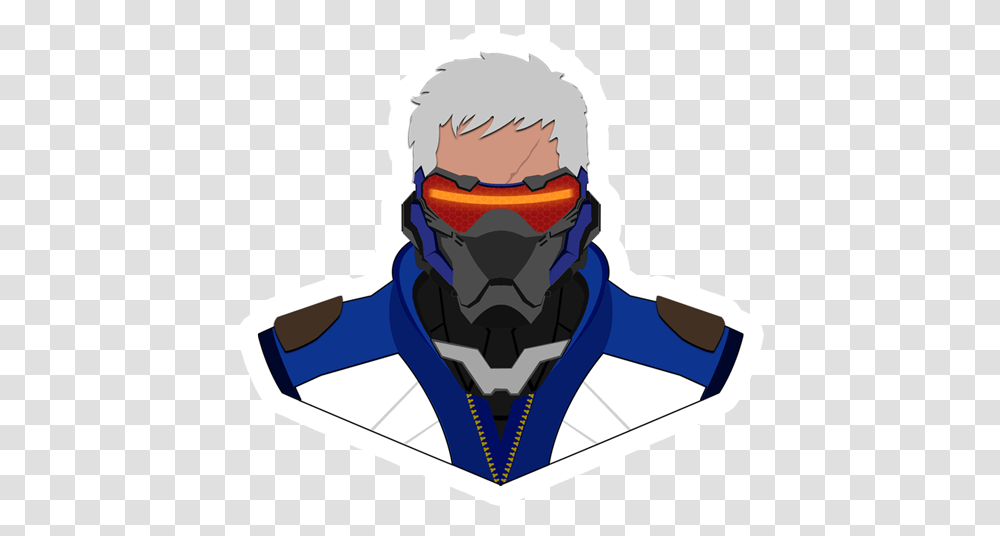Soldier 76 Sticker Video Game, Person, Human, Clothing, Apparel Transparent Png