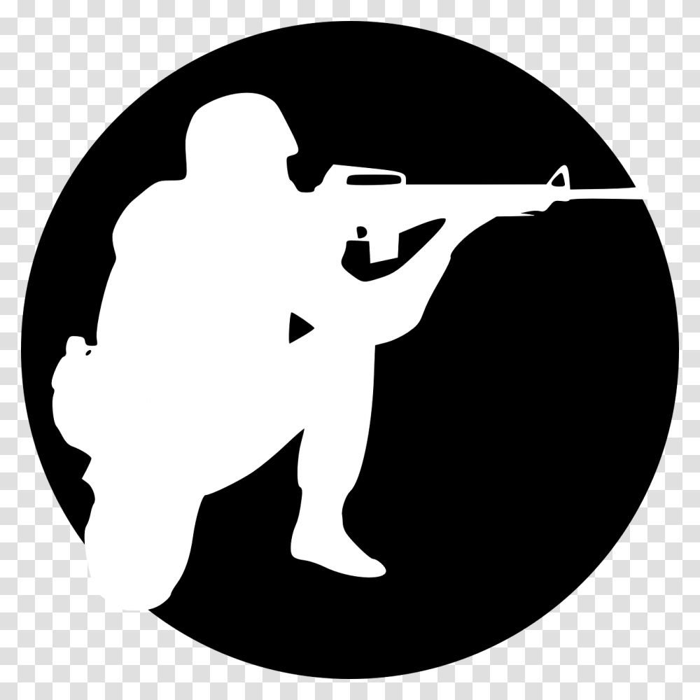 Soldier Aiming Weapon Free Photo Soldier In A Circle, Shooting Range Transparent Png