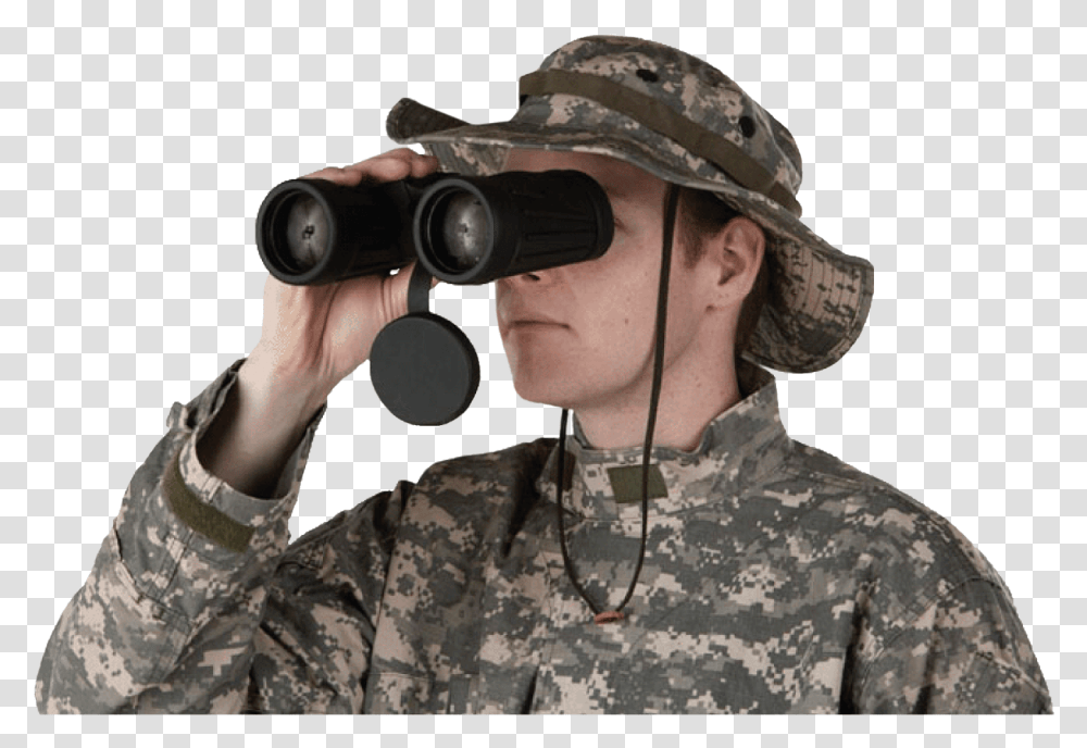 Soldier Binoculars Download, Person, Human, Helmet Transparent Png