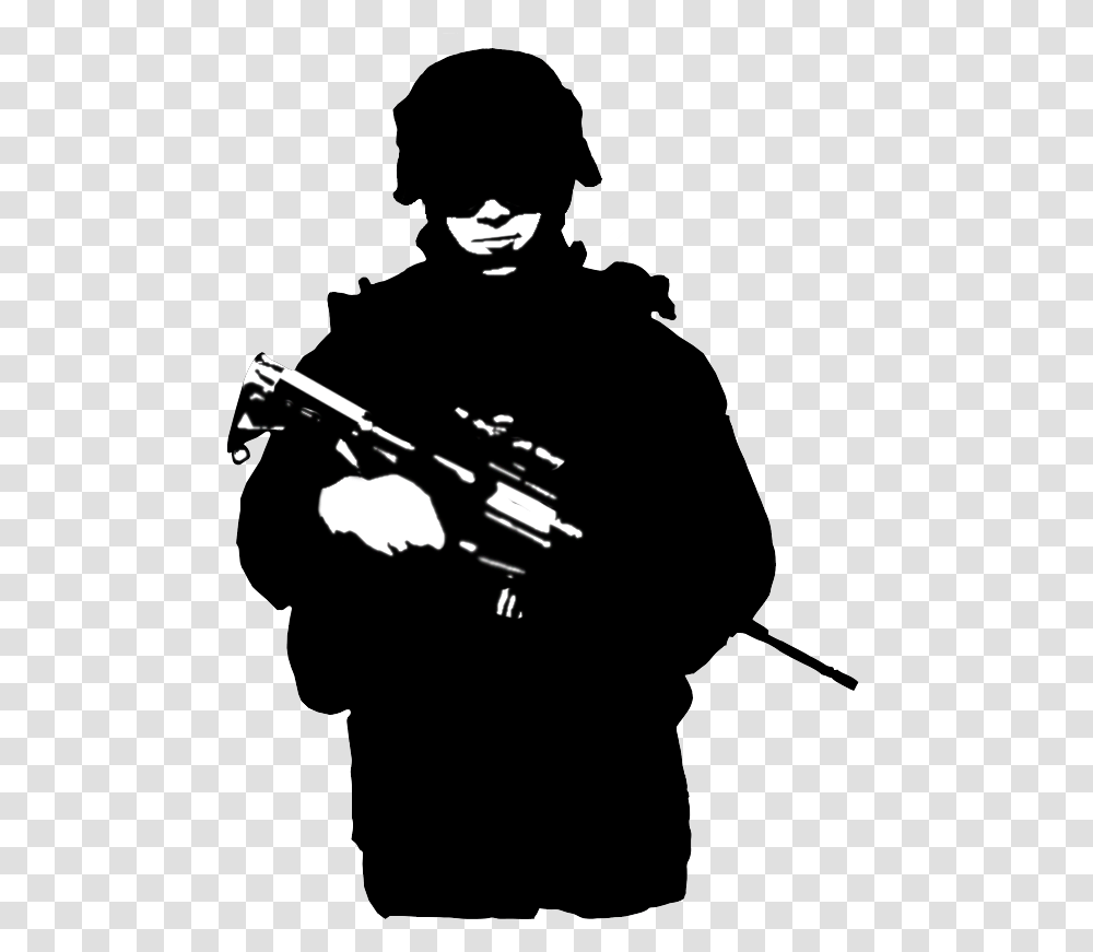 Soldier Black Download Clipart Soldier Silhouette, Person, Human, Ninja, Stencil Transparent Png