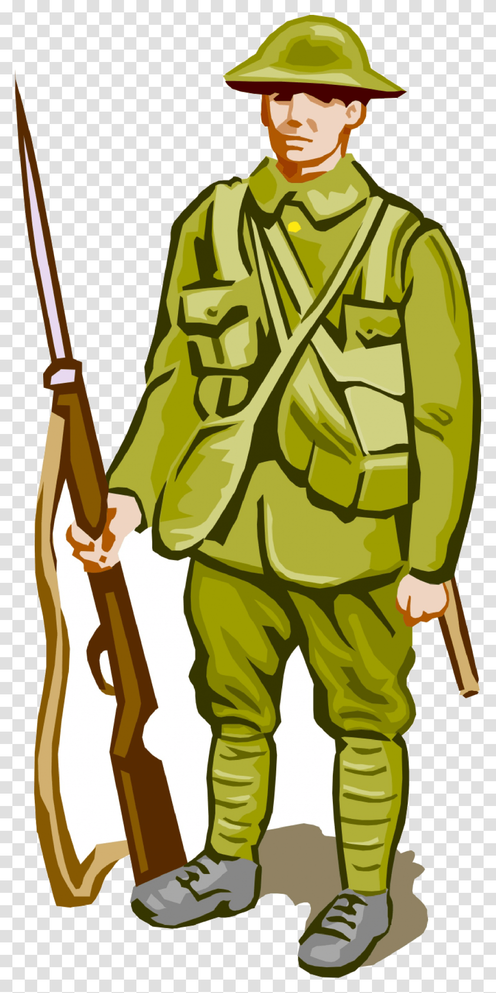 Soldier Free American Cliparts Clip Art First World War Soldier Cartoon, Person, Human, Leisure Activities, Military Uniform Transparent Png