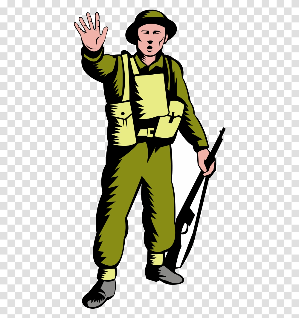 Soldier Hd Janitor Clipart Male World War Two, Person, People, Sleeve Transparent Png