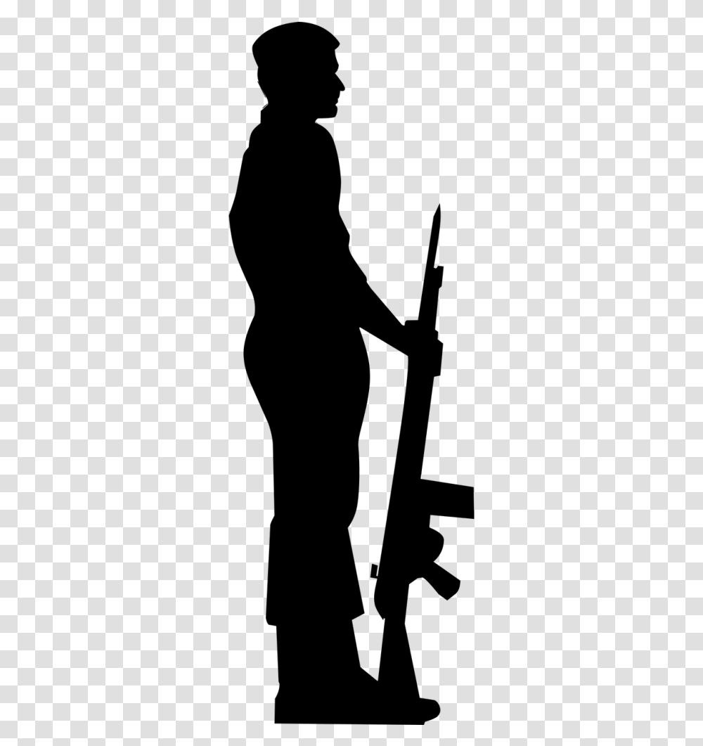 Soldier Military Silhouette Bangladesh Anzac Soldier Silhouette, Gray, World Of Warcraft Transparent Png