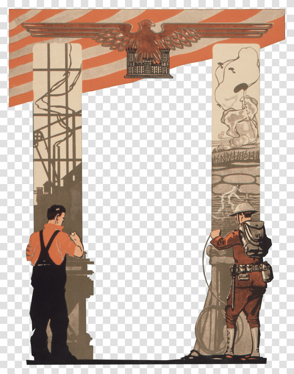Soldier Or Mechanic Image Extracted Visual Arts, Person, Human, Architecture, Building Transparent Png