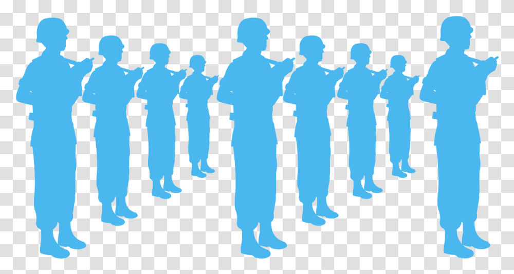 Soldier, Person, Crowd, Silhouette, People Transparent Png